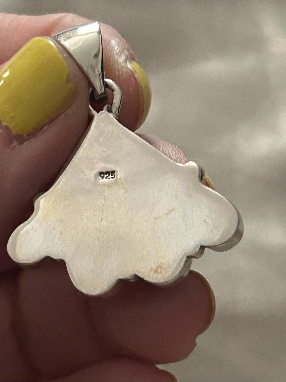 Sterling Silver Turquoise multistone Teardrop Pendant - Picture 6 of 6